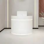 White Reception Counter LED with Lights
