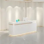 Corner Synthetic Laminate Reception Desk