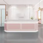 Rectangle Engineered Wood Reception Desk