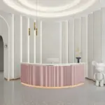 Simple Modern Round Bar Cashier Table - Maoters