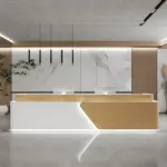 Simple Lacquer Reception Desk - Beauty & Bar