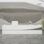 Modern Simple Reception Desk - Sleek Lacquer Finish