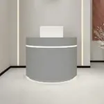 White Reception Counter LED with Lights