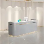 Corner Synthetic Laminate Reception Desk