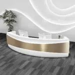 Modern Minimalist Stainless Steel Light Luxury Desk