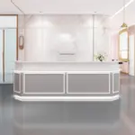 Rectangle Engineered Wood Reception Desk