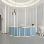 Simple Modern Round Bar Cashier Table - Maoters