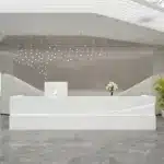 Modern Simple Reception Desk - Sleek Lacquer Finish
