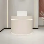 White Reception Counter LED with Lights
