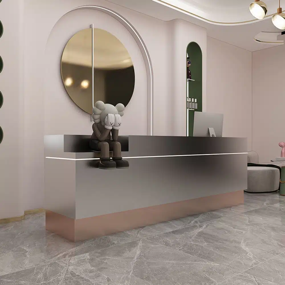 Modern and Stylish Small Reception Desk