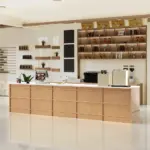 Coffee Shop Checkout Counter Vintage Industrial Style Bar