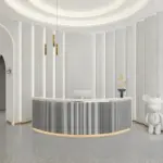 Simple Modern Round Bar Cashier Table - Maoters