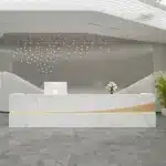 Modern Simple Reception Desk - Sleek Lacquer Finish
