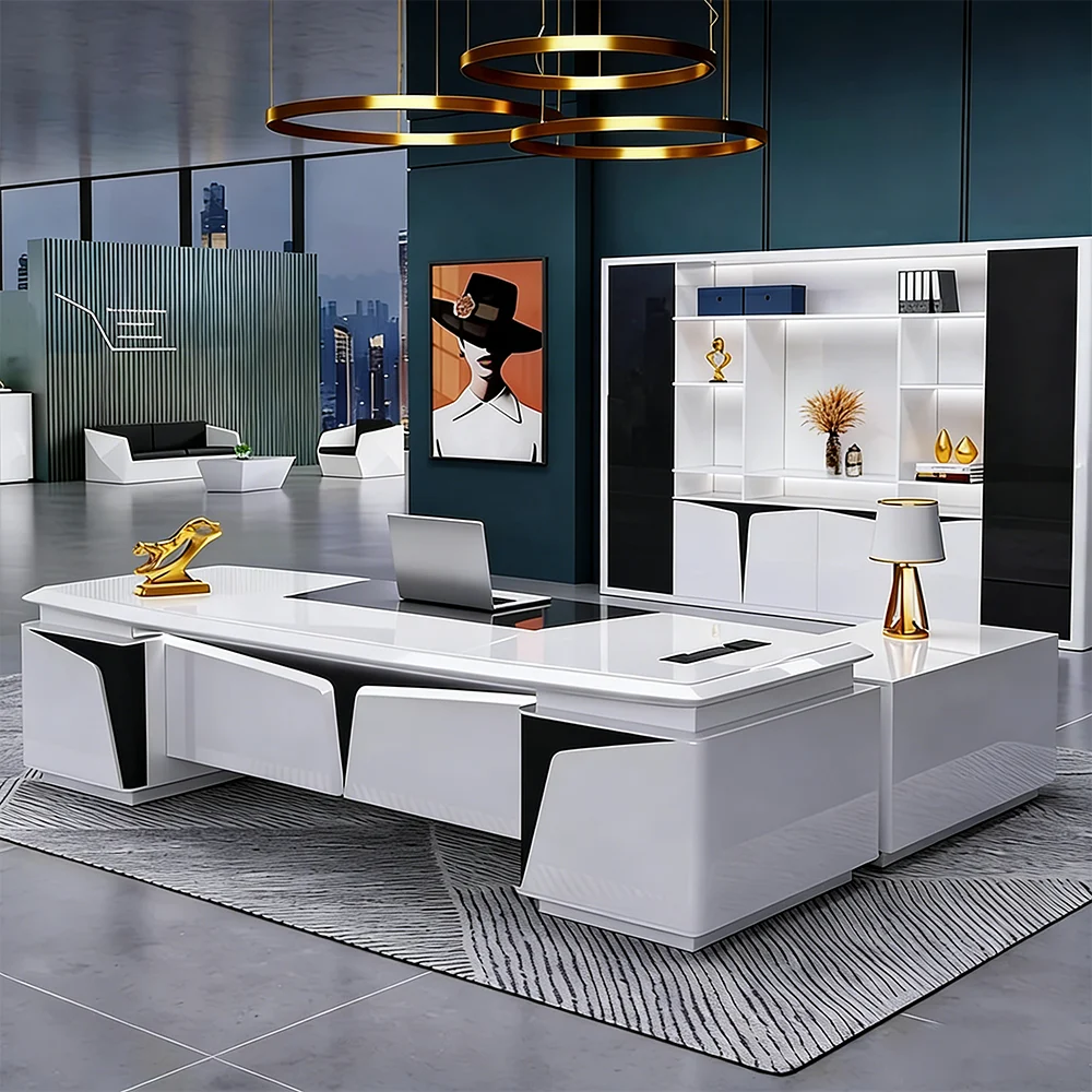 Innovative Lacquered Executive Desk - Maoters