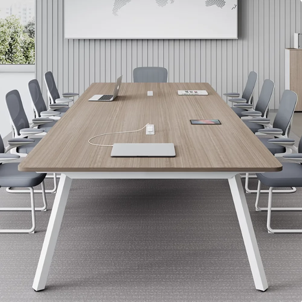 Modern Simplistic Long Conference Table – Office Ready