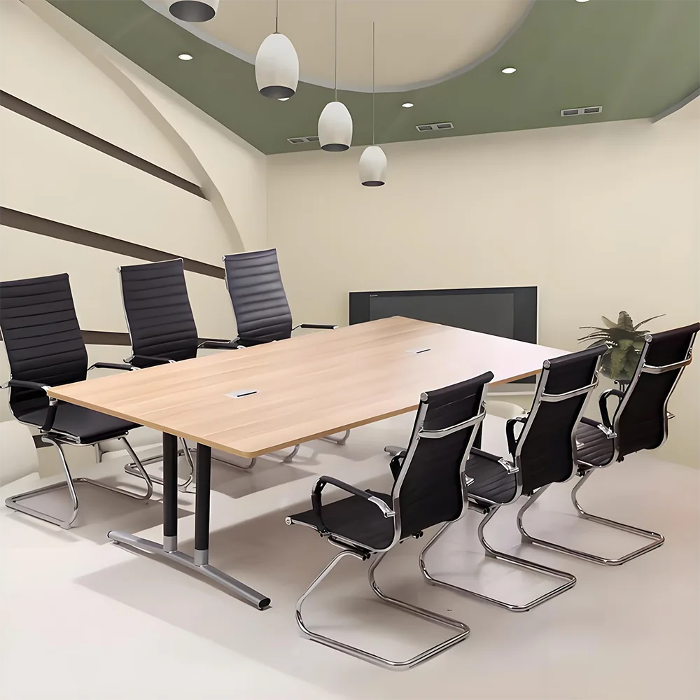 Modern Minimalist Rounded Conference Table