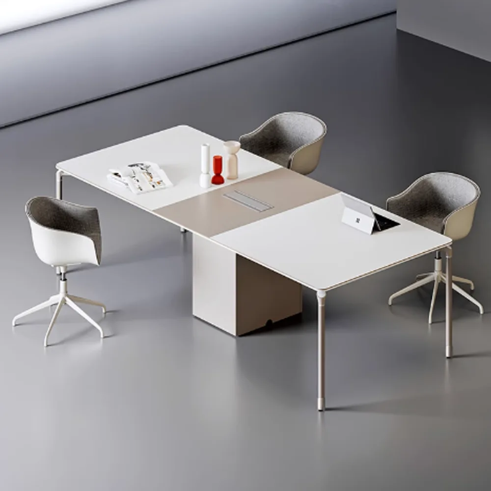 Modern Luxury White Conference Table