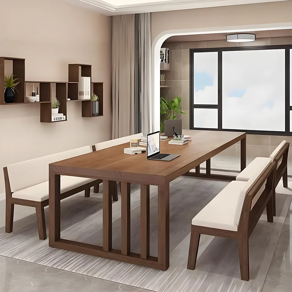 Modern Simple Solid Wood Long Conference Table - Maoters