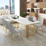 Nordic Style Marble Office Table Conference Table