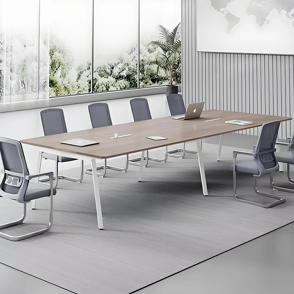 Modern Simplistic Long Conference Table – Office Ready