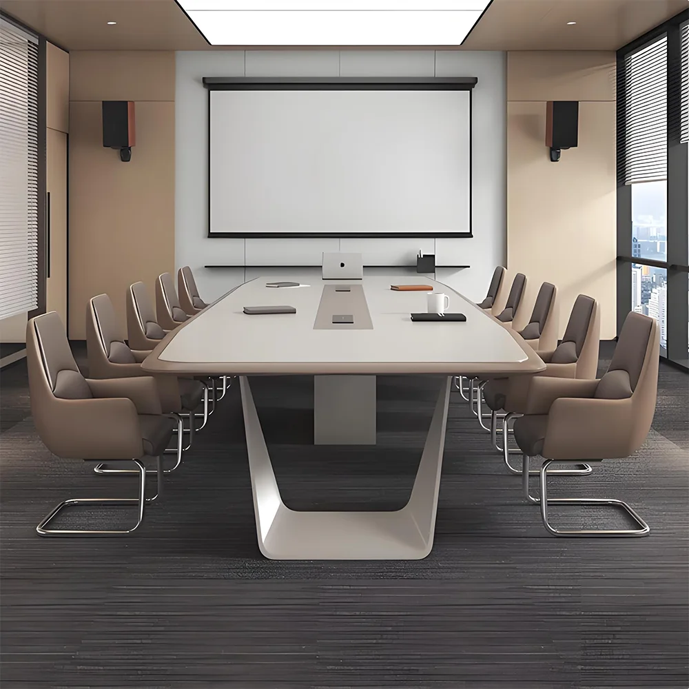 Modern Light Luxury Lacquer Conference Table