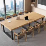 Modern Minimalist Solid Wood Conference Table
