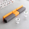 Creative Color Blocked Adjustable Corner Office Sofa
