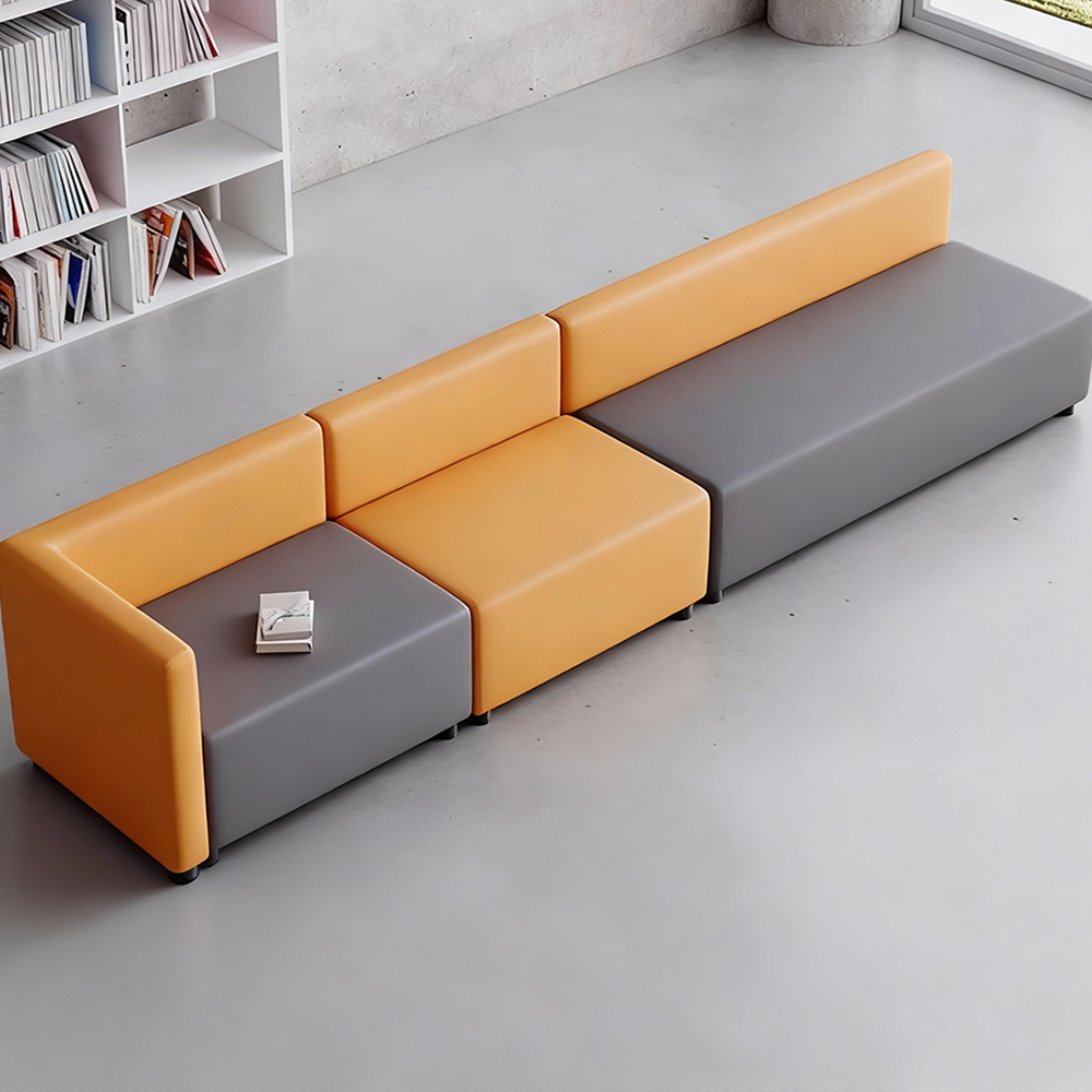 Creative Color Blocked Adjustable Corner Office Sofa