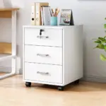 Wooden Office File Cabinet with Lock - Maoters