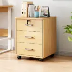 Wooden Office File Cabinet with Lock - Maoters