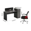 Multifunctional Employee Desk & Chair Combo