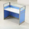 Simple Modern Desk & Chair Set - Blue, Four Seater
