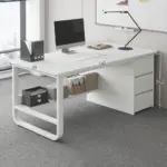 Simple Multiperson Desk and Chair Set - Maoters