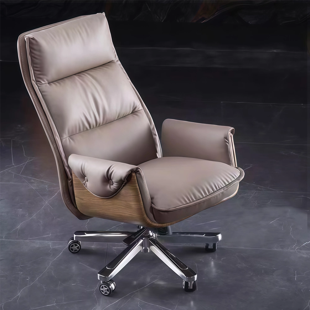 Reclinable Authentic Leather Office Chair - Executive