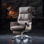 Reclinable Authentic Leather Office Chair - Executive