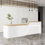 Curved Cashier Front Desk Counter - Maoters