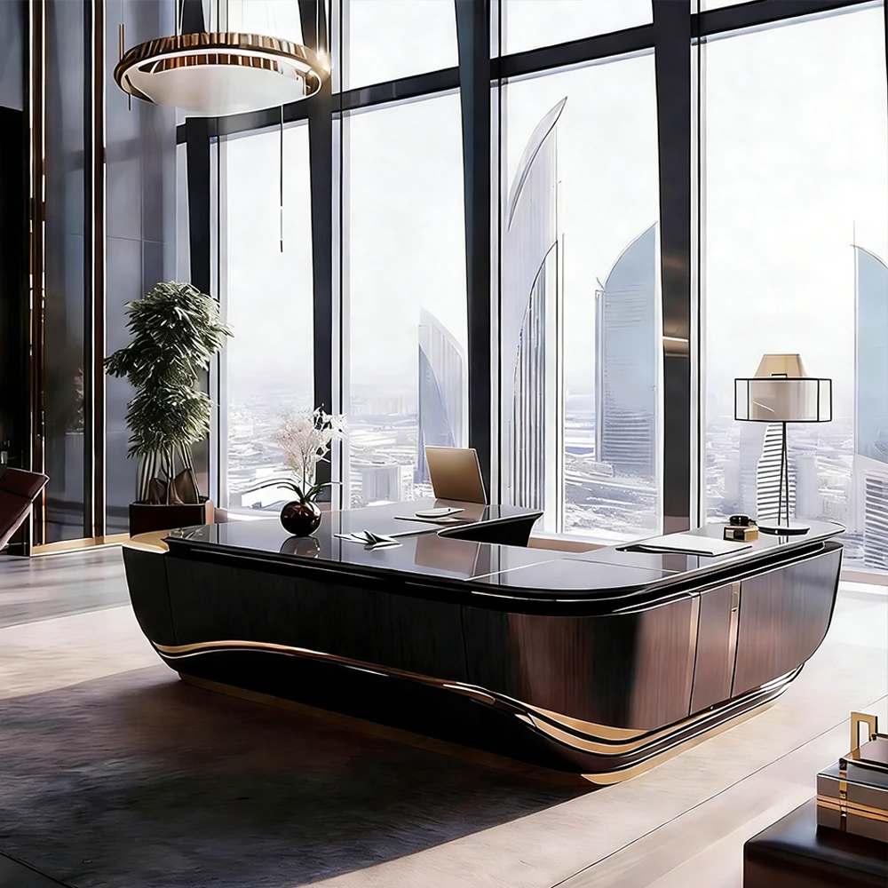 U-Shaped Office Desks in Luxe Design