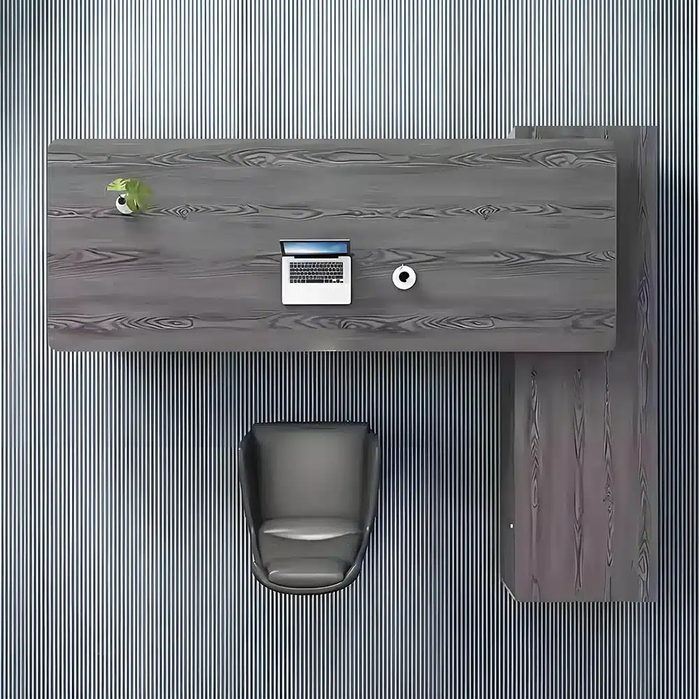 Modern Minimal Manager Desk and Chair Set