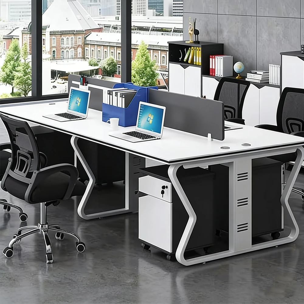 Modern Partition Workstation Desk - Maoters