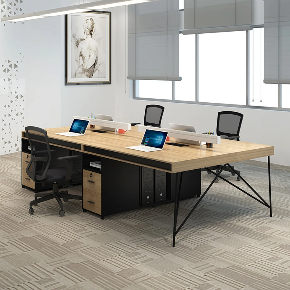 Simple Staff Desk, Free Combination - Steel Legs