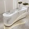 Modern Curved Front Desk Reception Desk Cashier Desk
