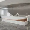 Modern Simple Reception Desk - Sleek Lacquer Finish Modern Simple Reception Desk - Sleek Lacquer Finish