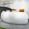 Baked Semicircular Arc Front Desk