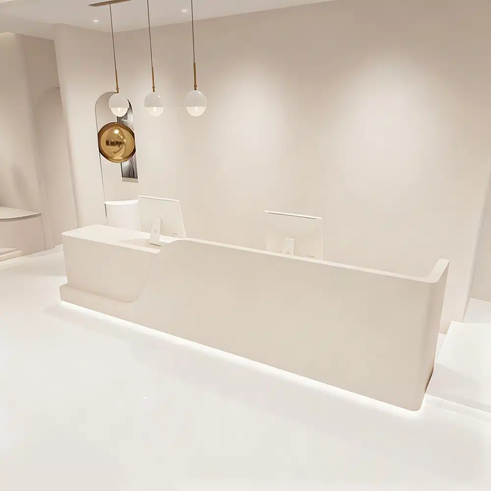 Rectangular Laminate Reception Desk