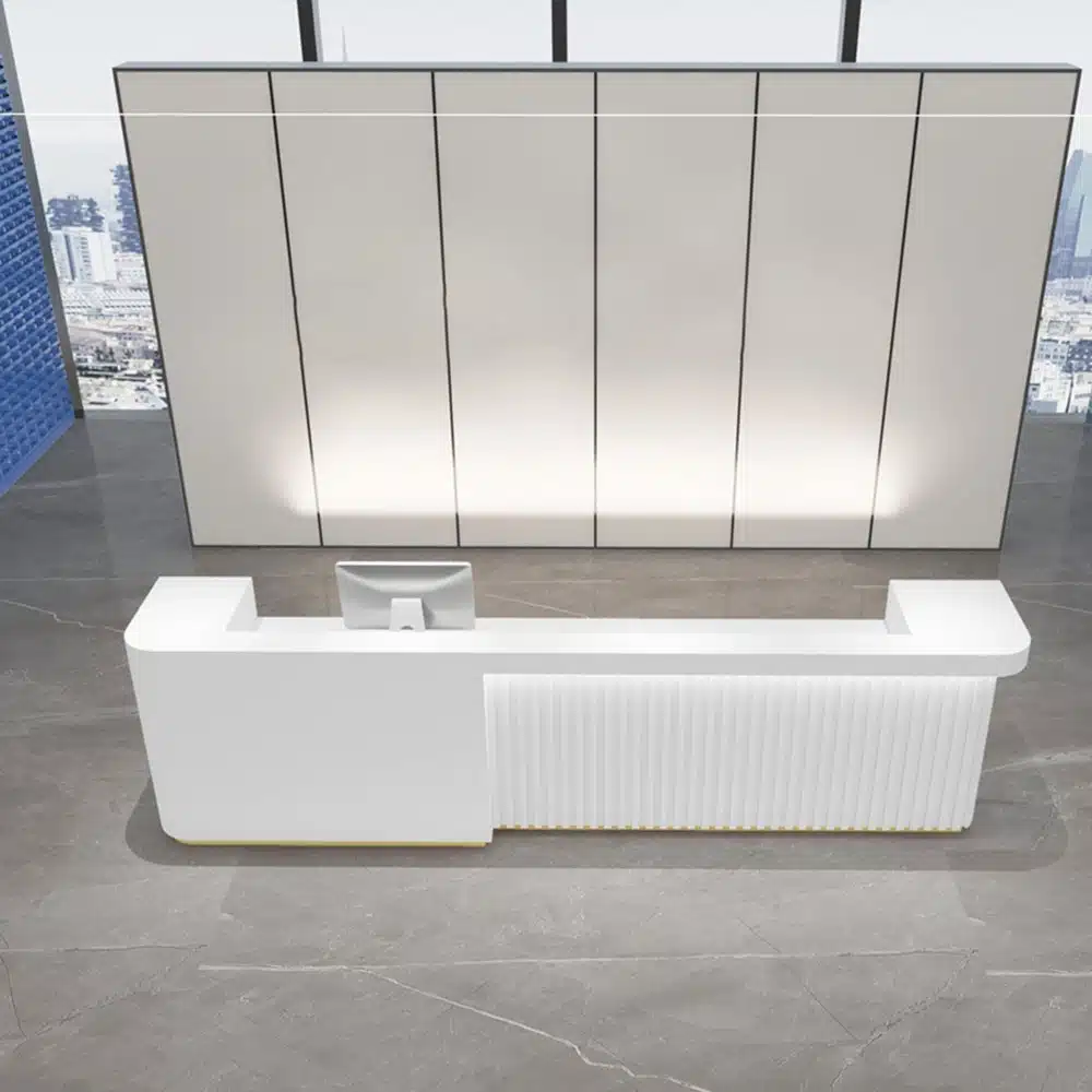 Modern Simple Lacquered Reception Desk Modern Simple Lacquered Reception Desk