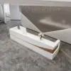 Modern Simple Reception Desk - Sleek Lacquer Finish Modern Simple Reception Desk - Sleek Lacquer Finish