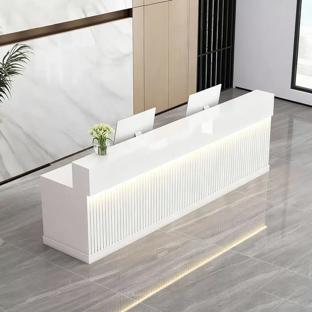 Modern Light Luxury Reception Desk - Maoters