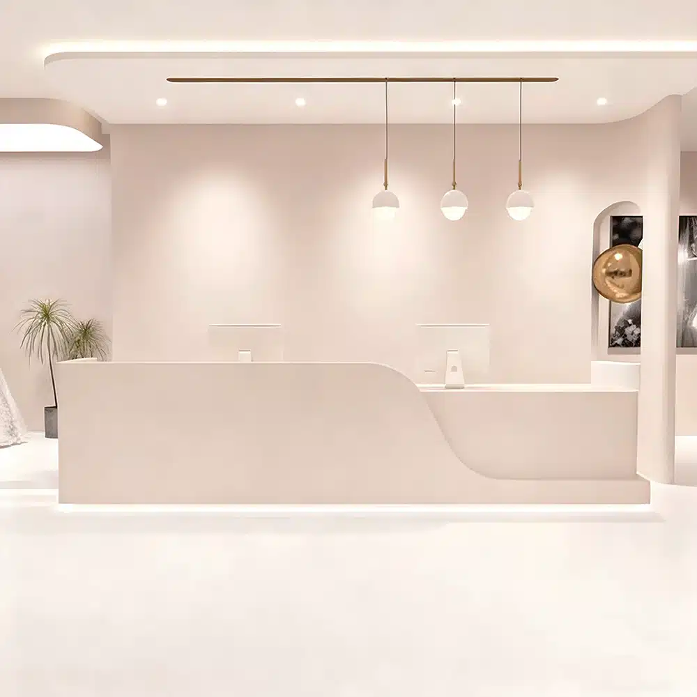 Rectangular Laminate Reception Desk