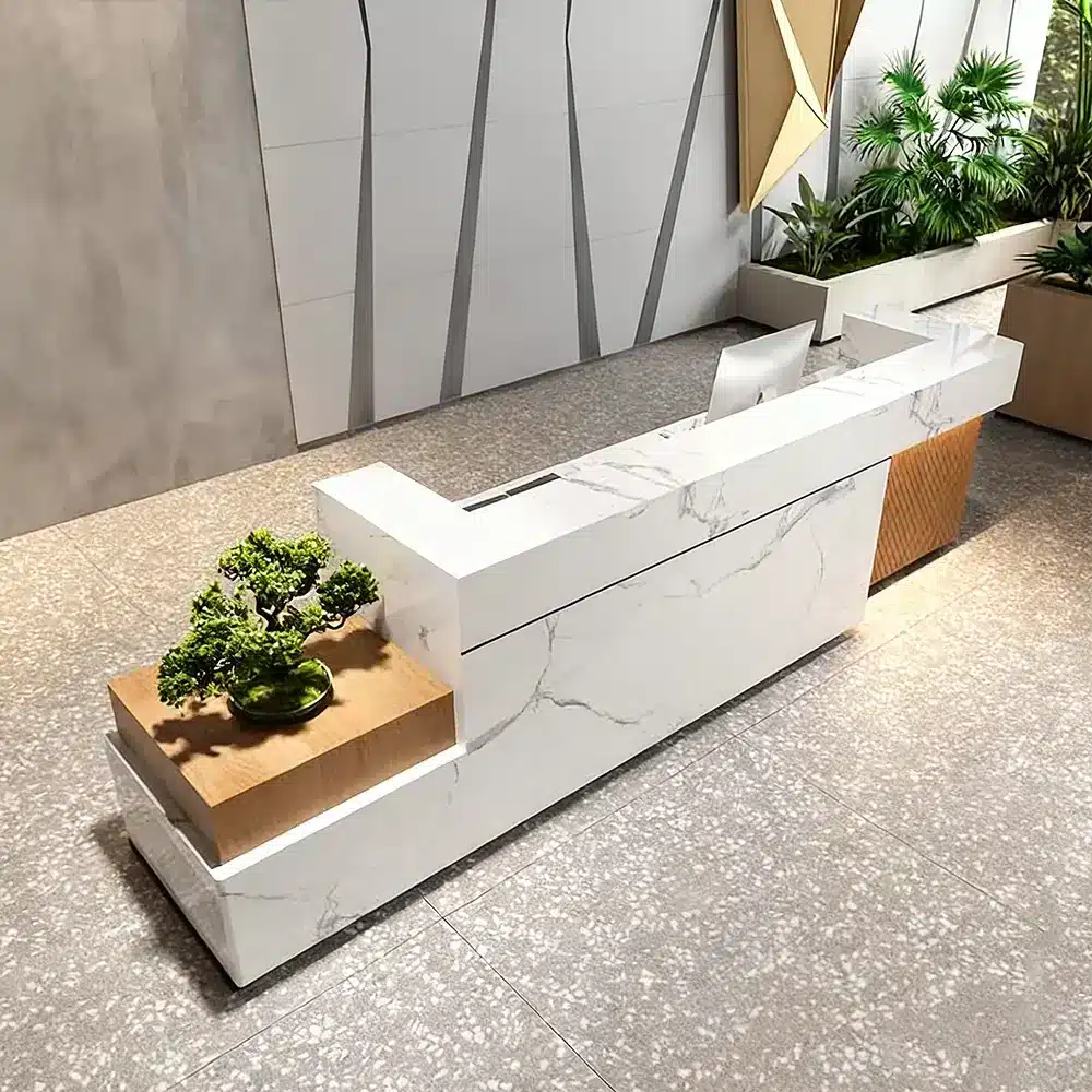 Simple Modern Company Hotel Reception Front Desk
