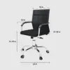 Stylish and Simple Swivel Ergonomic Office Chair